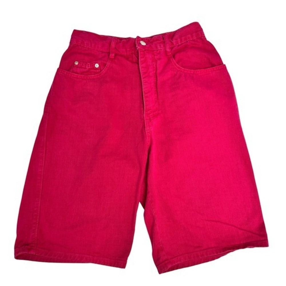 Vintage 80s 90s Capezio High‎ Waist Mom Jean Shorts Pink Womens Sz 11